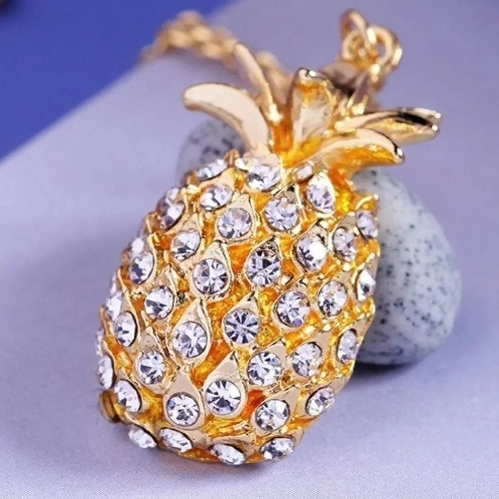 Pineapple Dainty Pendant Necklace  - Picture 3 of 6